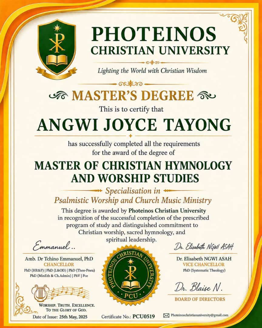 Master of Christian Hymnology and Worship Studies certificate