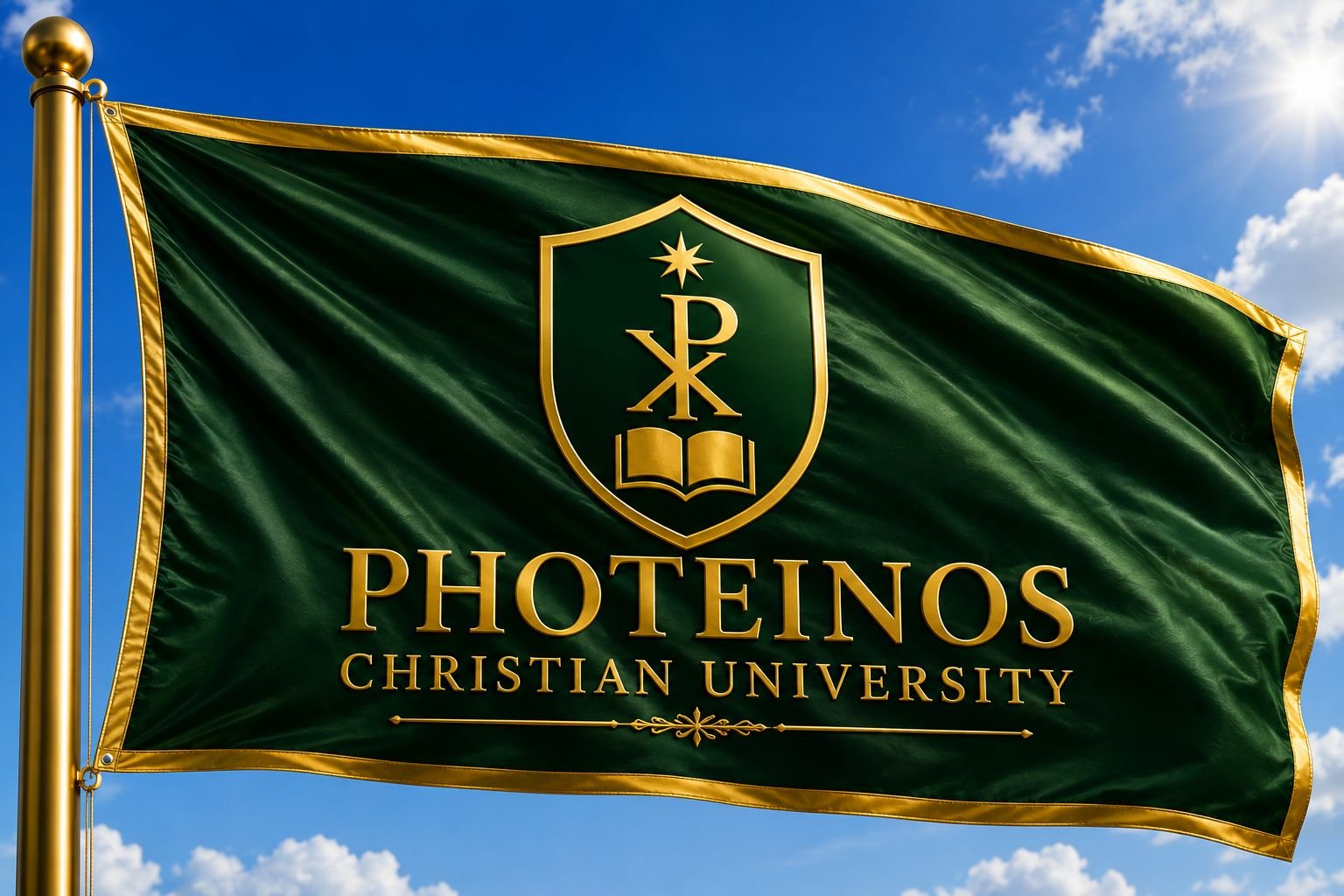 Photeinos Christian University ceremonial flag