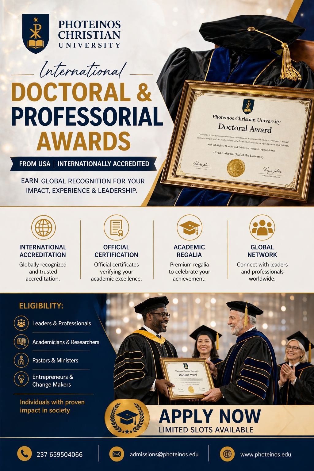 International doctoral awards