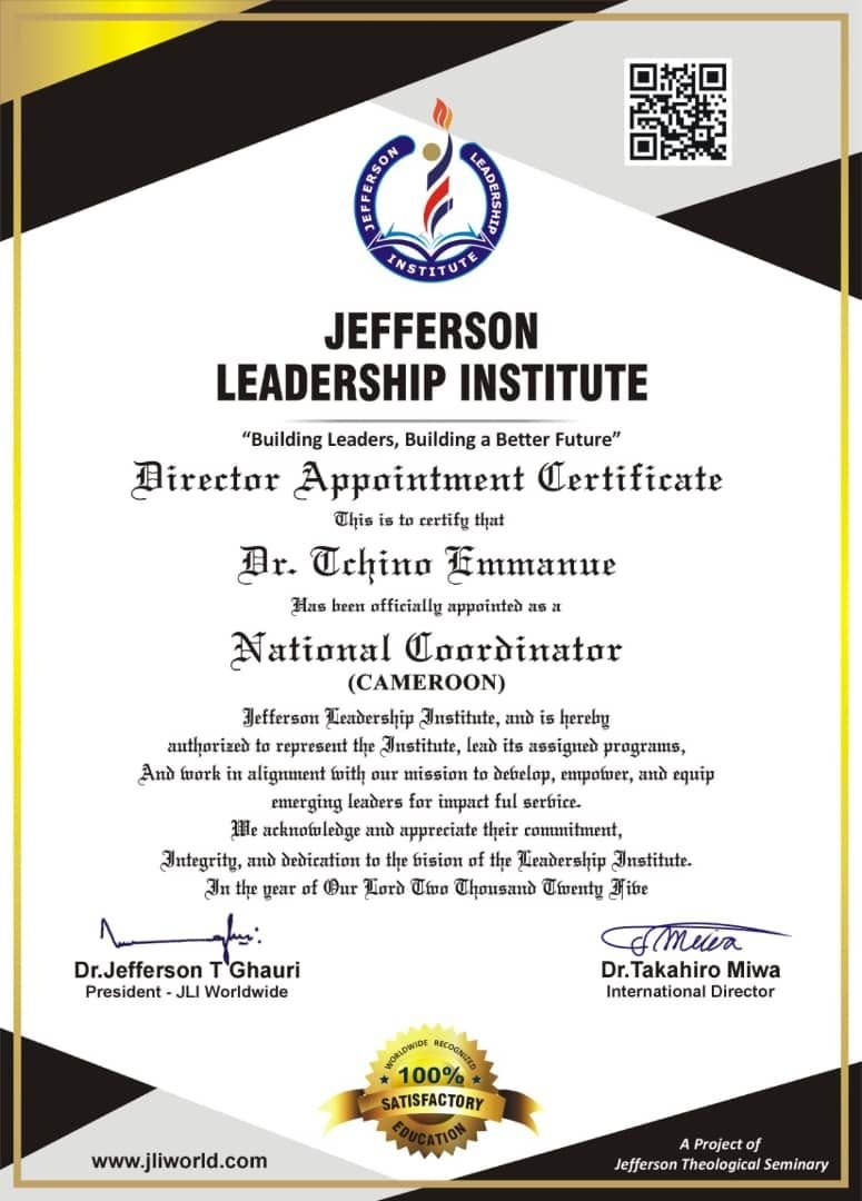 International leadership certificate